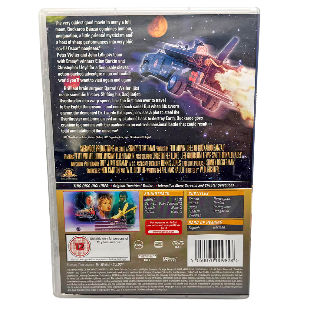 The Adventures of Buckaroo Banzai Across the 8th Dimension - DVD