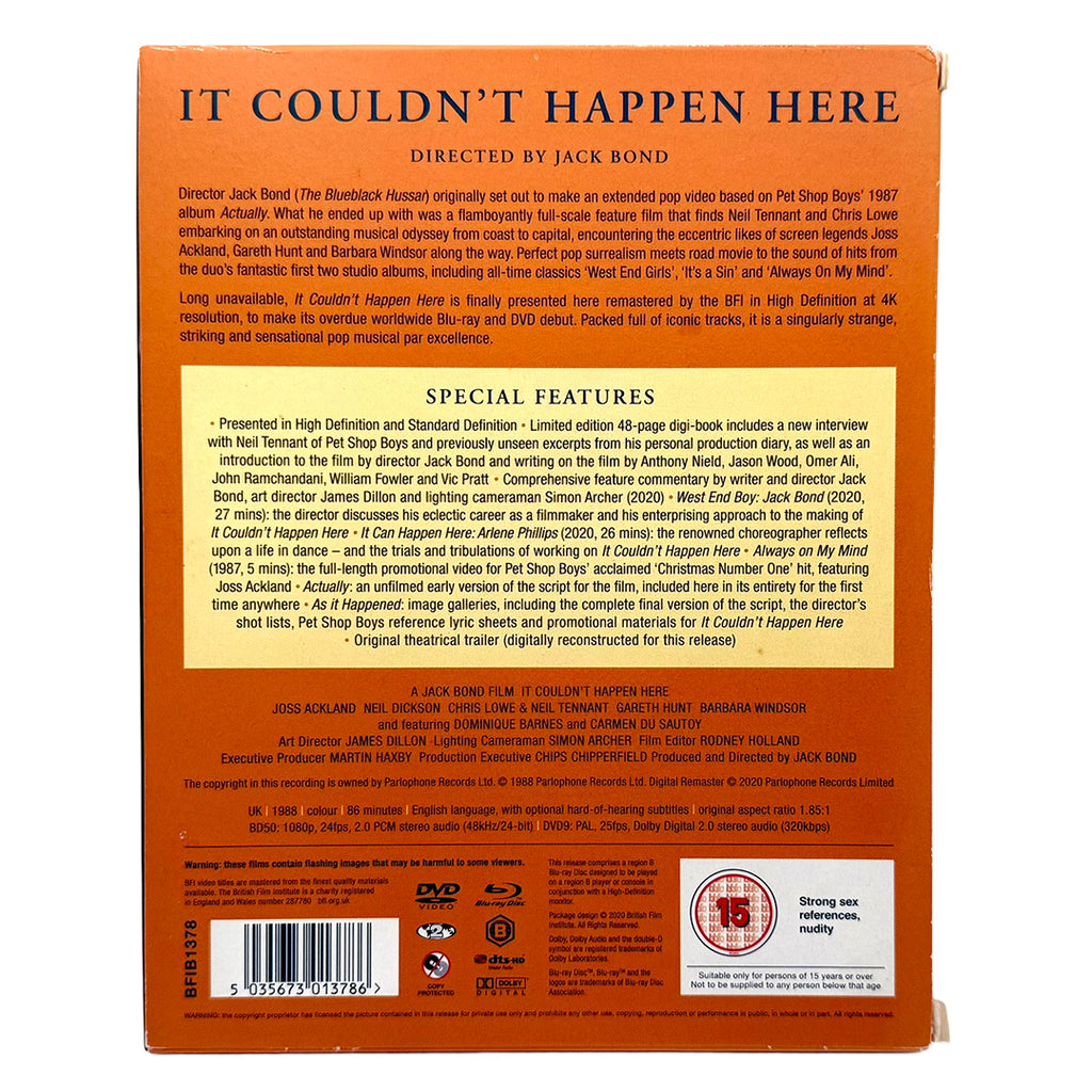 Pet Shop Boys - It Couldn't Happen Here - Blu-ray + DVD